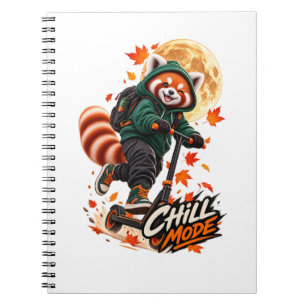 Carnet Red Panda Chill Mode School Notebook