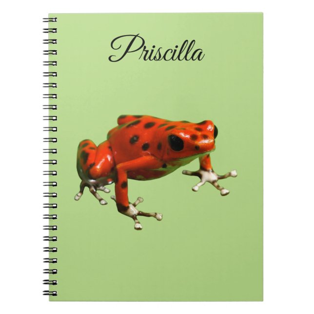 Carnet Red Poison Dart Frog (Devant)