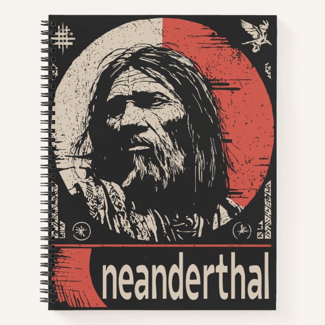 Carnet Red Sun Neandertal | Art Ancien (Devant)