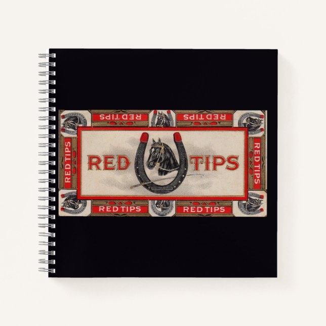 Carnet Red Tips étiquette à cigares imprimer (Devant)