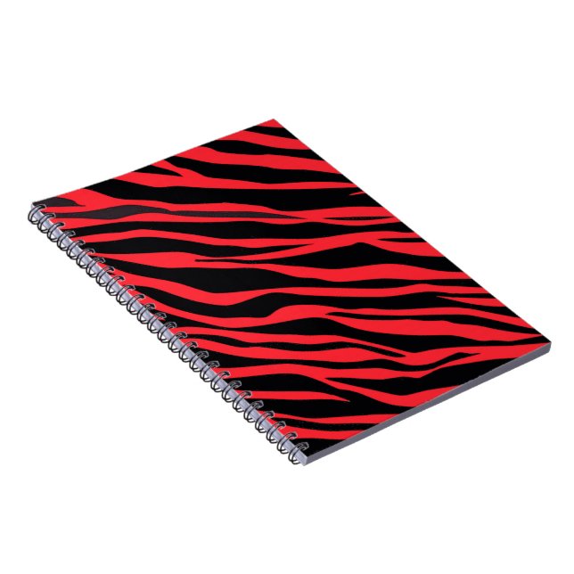 Carnet Red Zebra Striped (Côté Droit)