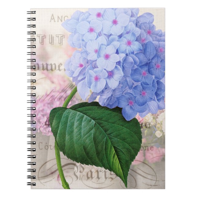 Carnet Redoute Pink Hydrangea (Devant)