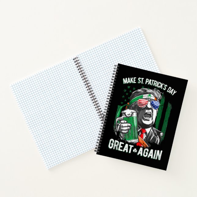 Carnet Refaire la Saint-Patrick Grande Encore Drôle Trump (Intérieur)