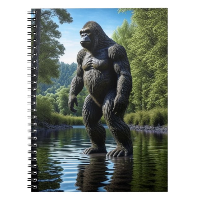 Carnet Reflet de Bigfoot musclé dans l'eau (Devant)