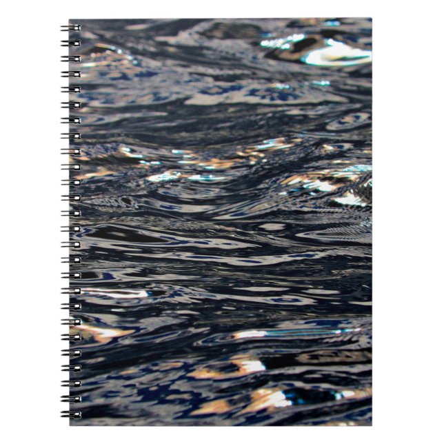 Carnet Réflexion des vagues d'eau du lac (Devant)