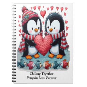 Carnet Refroidissez l'amour des pingouins pour la Saint-V