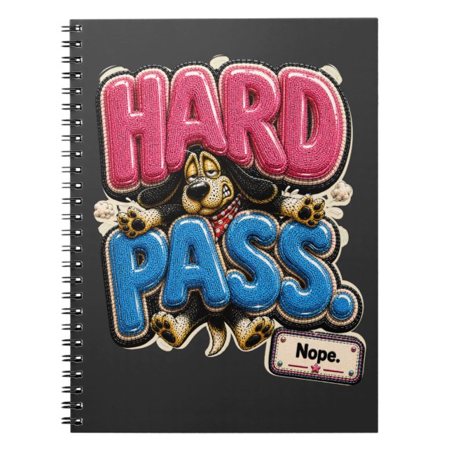 Carnet Refus catégorique Non personnalisé drôle sarcasm (Devant)