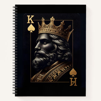 Carnet Regal Gold King of Spades Art Print