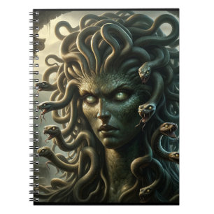 Carnet Regard de Méduse Tête de Mort aux Serpents