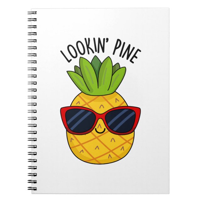 Carnet Regardant sur le pin Fun Citron Pun  (Devant)