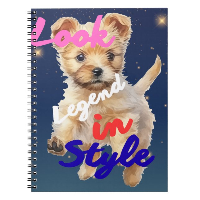 Carnet Regardez, légende avec style  (Devant)