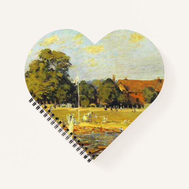 Carnet Régate à Hampton Court Alfred Sisley Affiche (Devant)