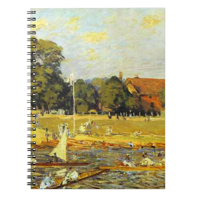 Carnet Regatta at Hampton Court Alfred Sisley Poster (Devant)