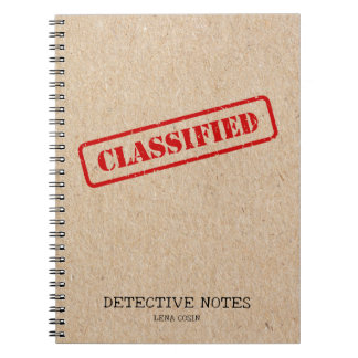 Carnet Registre des affaires criminelles Retro Kraft