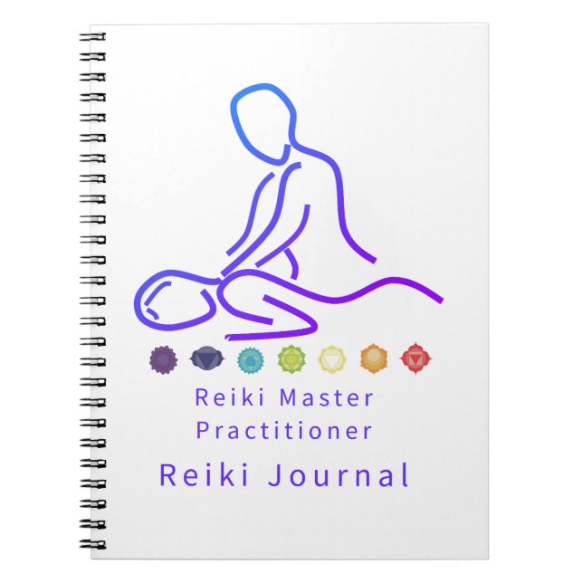Carnet Reiki Master Practitioner Outline White (Devant)