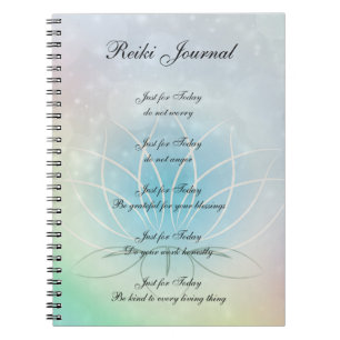 Carnet Reiki Principes scintillants Lotus