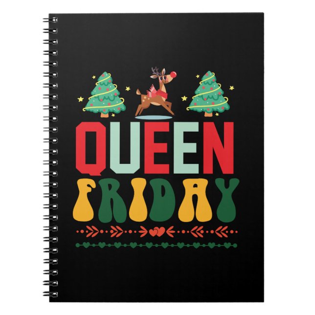 Carnet Reine cadeau de Noël vendredi (Devant)