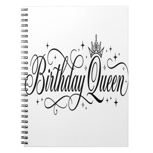 Carnet Reine d'anniversaire Conception de groupe de céléb (Devant)