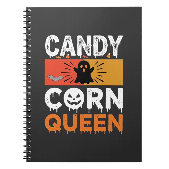 Carnet Reine de bonbons de Halloween SVG Design (Devant)