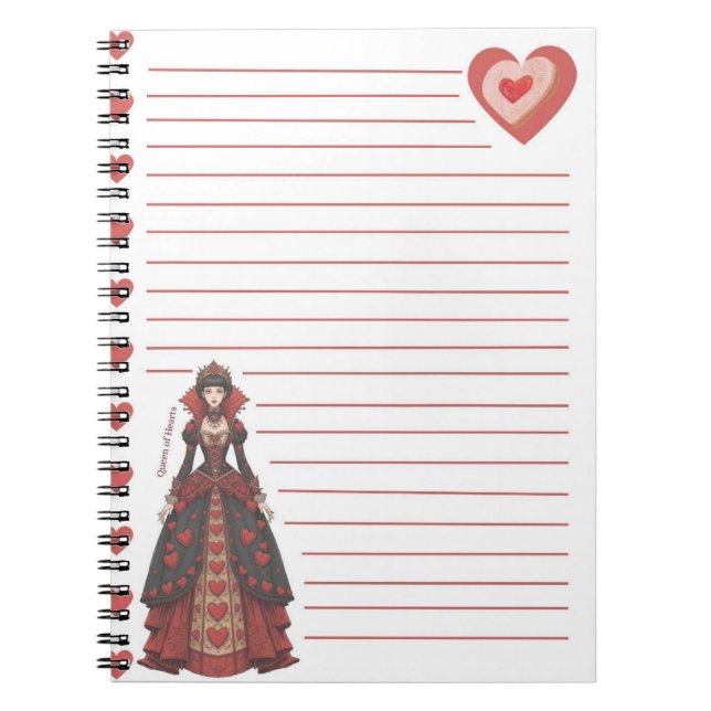 Carnet Reine de Cœur (Devant)