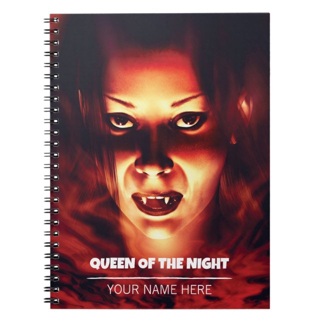 Carnet Reine de la Nuit. Femme vampire (Devant)