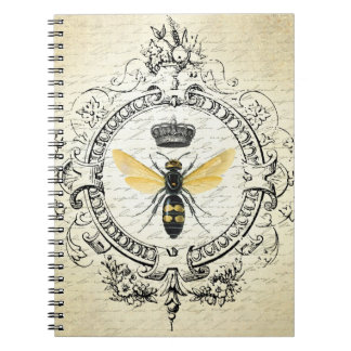 Carnet Reine des abeilles française vintage moderne