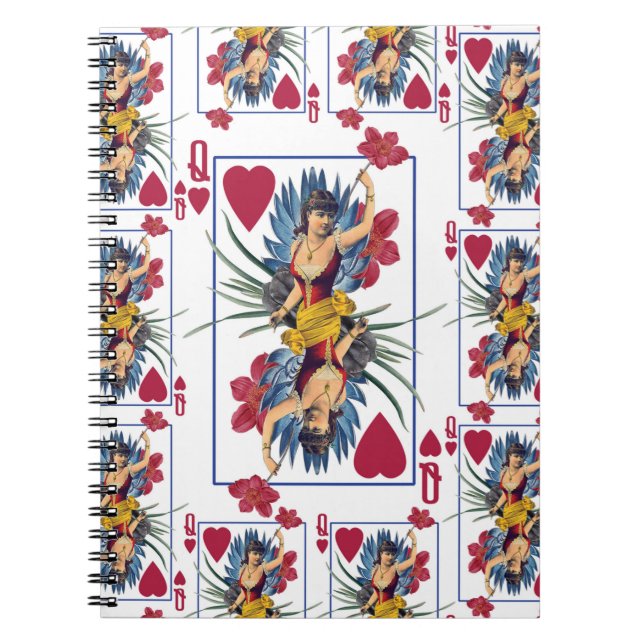 Carnet Reine des cœurs et des fleurs (Devant)