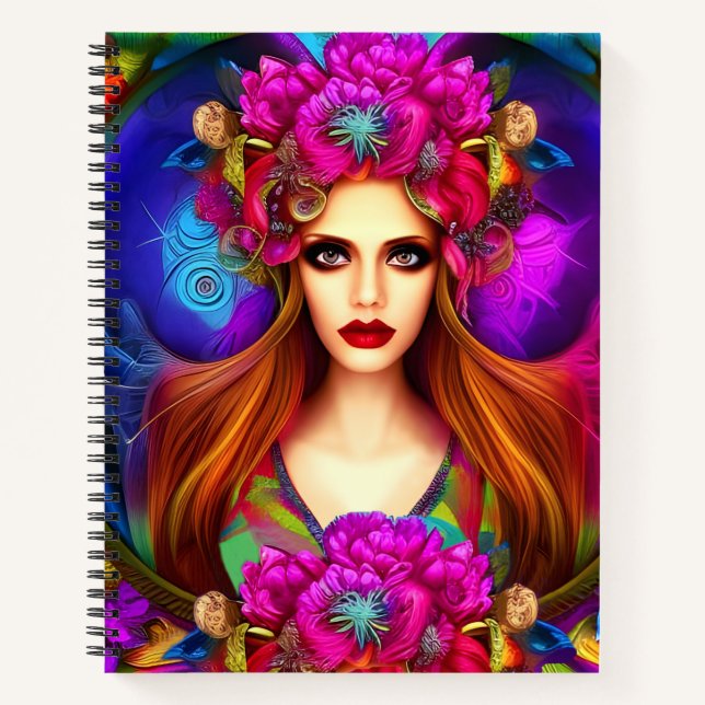 Carnet Reine des fleurs (Devant)