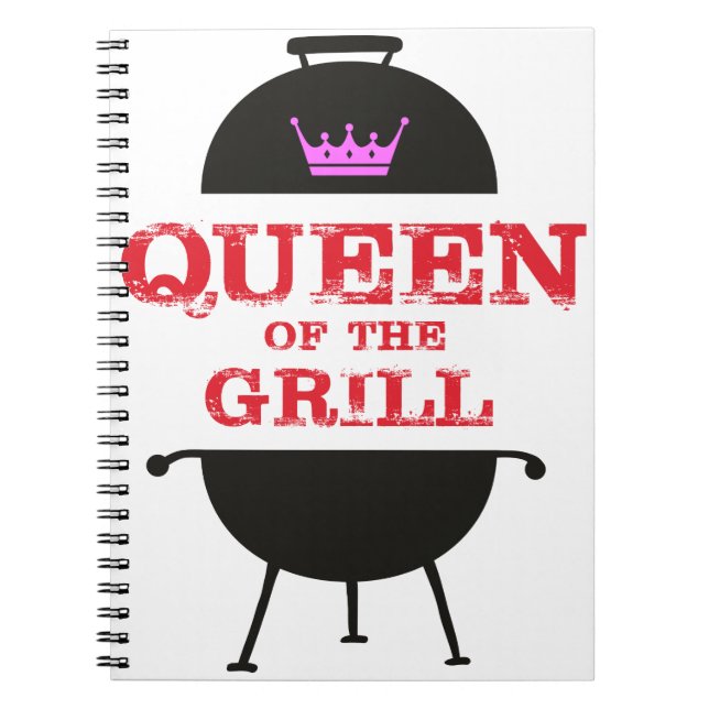 Carnet Reine Du Grill, Rouge Couronne Rose (Devant)