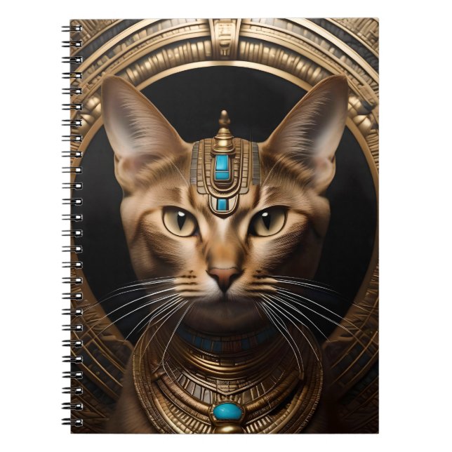 Carnet Reine du Nil : Cléopâtre le chat à la tête (Devant)