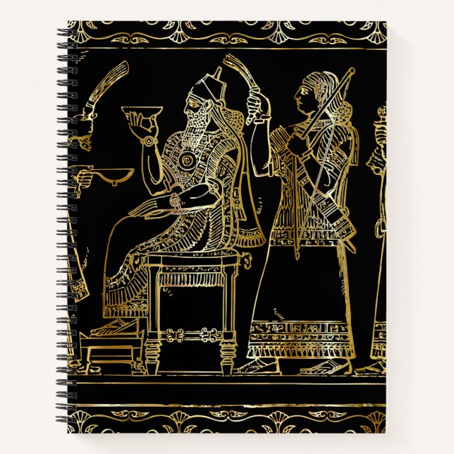 Carnet Relief en or de Mésopotamie antique (Devant)