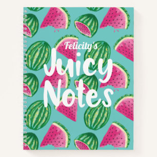 Carnet Remarques sur la valeur   Watercolor Watermelon Mo