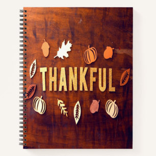 Carnet Remerciements Thanksgiving Fall Leaves Citrouille