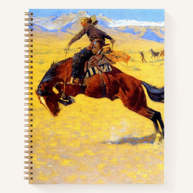 Carnet Remington Old West Horse et Cowboy (Devant)