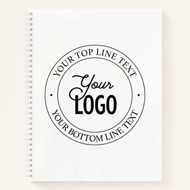 Carnet Remplacement de logo facile & Texte personnalisabl (Devant)