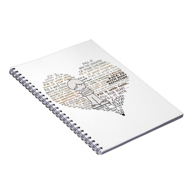 Carnet Remplissez votre coeur (Côté Droit)