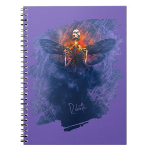 Carnet Renaissance. Squelette avec ailes se levant