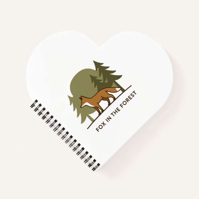 Carnet Renard dans la forêt (Devant)