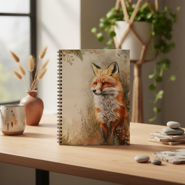 Carnet Renard de la forêt à l'aquarelle Nature  (Créateur téléchargé)