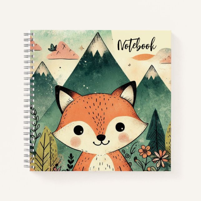 Carnet Renard du solstice – Coucher de soleil dans les ét (Devant)