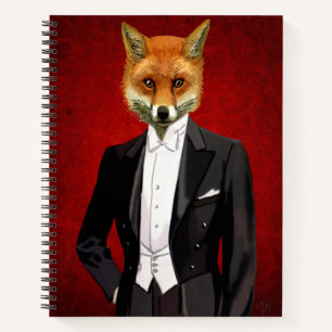 Carnet Renard En Costume De Soirée, Portrait