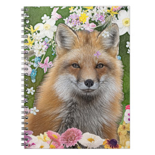 Carnet Renard Fairytale dans le champ des fleurs