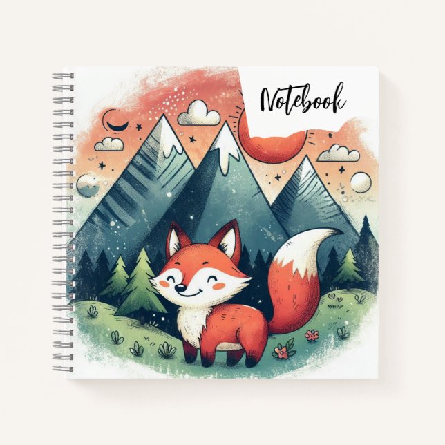 Carnet Renard & les pics du coucher de soleil – Un conte  (Devant)