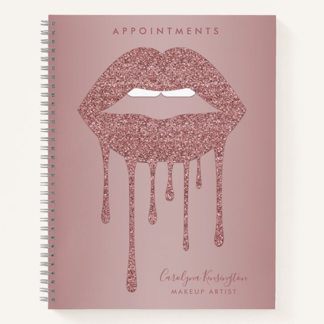 Carnet Rendez-vous de maquillage de Parties scintillant r (Devant)