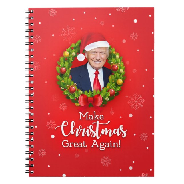 Carnet Rendre Noël à la grandeur Trump MAGA cadeau amusan (Devant)