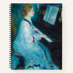 Carnet Renoir femme à l'impressionniste Vintage de piano