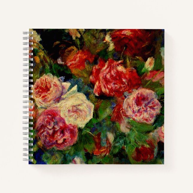 Carnet Renoir - Rose, célèbre peinture, (Devant)