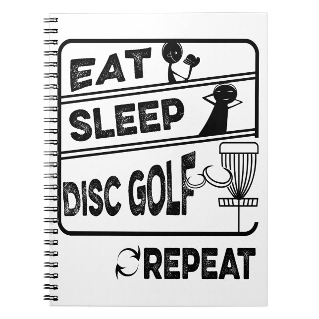 Carnet Répéter le sommeil du disque Golf (Devant)
