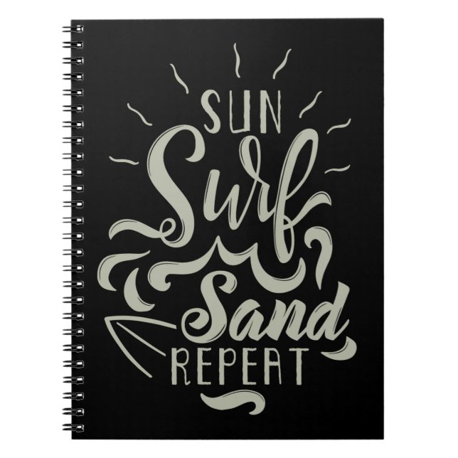 Carnet Répétition du sable Surf Sun (Devant)