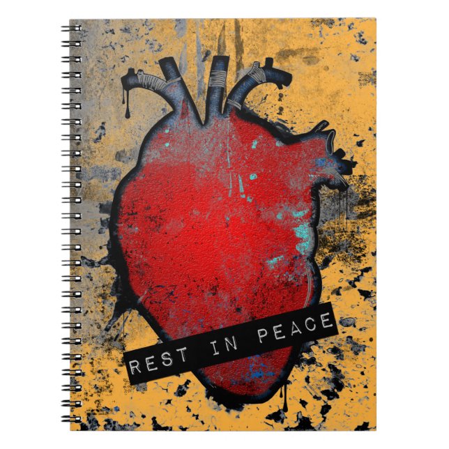 Carnet repos en paix emo coeur (Devant)